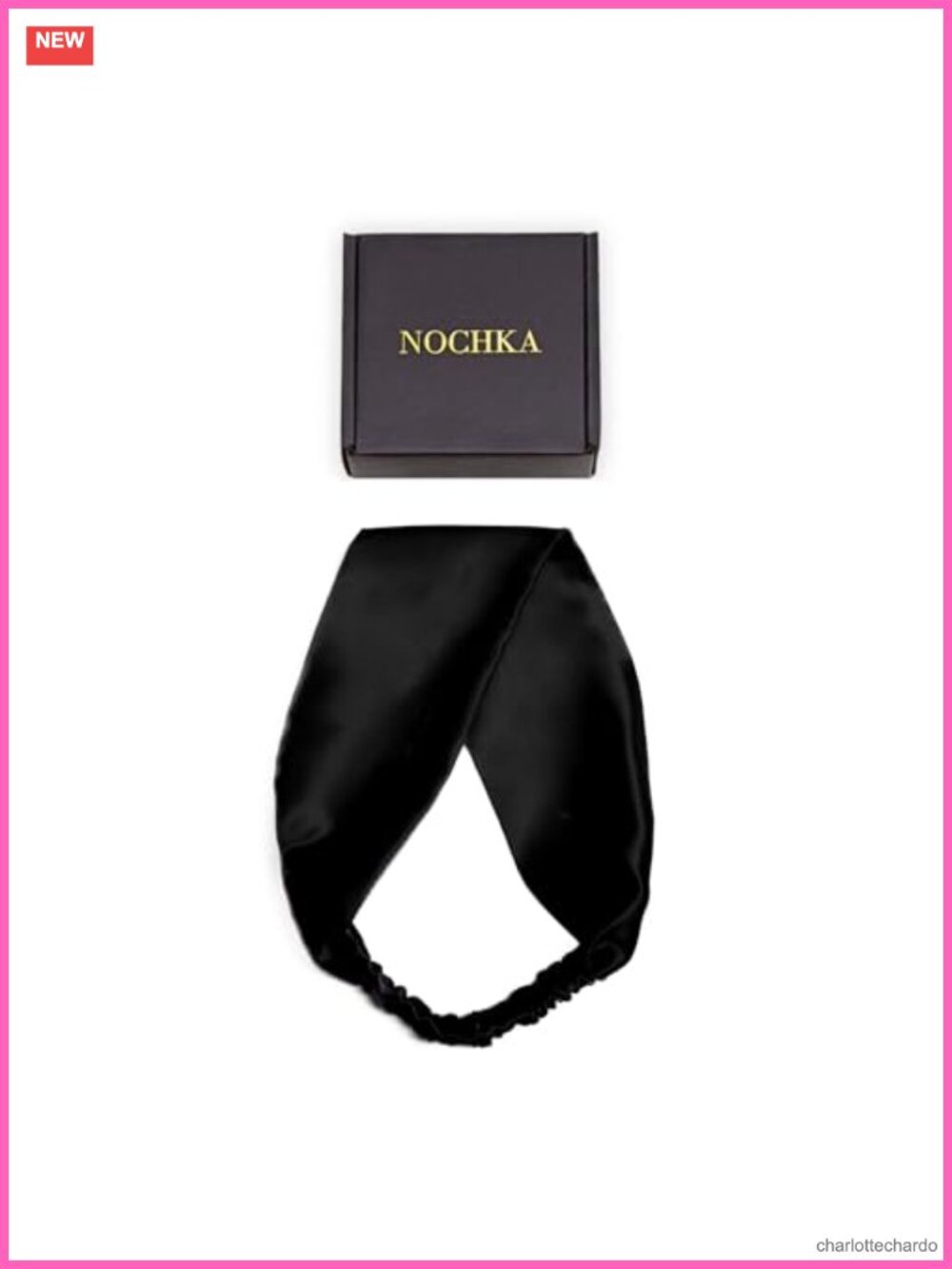 100% Mulberry Silk Headband Elastic Flat Hair Wrap Accessory for Women